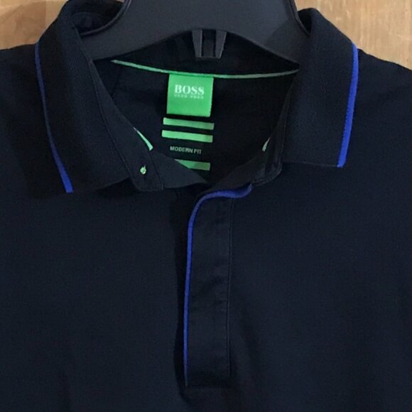 Hugo Boss Modern Fit Polo – Men’s Large – Black – 100% Authentic - Picture 6 of 8